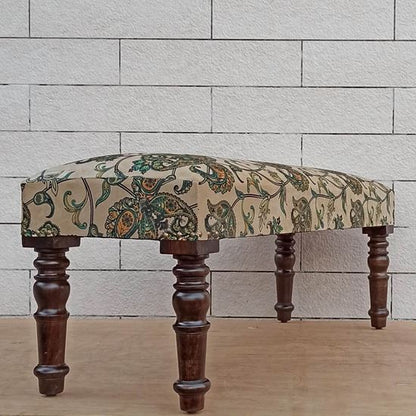 Sarah Flower Bench Cream