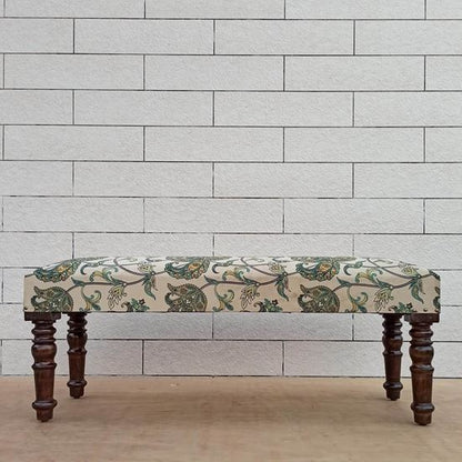 Sarah Flower Bench Cream