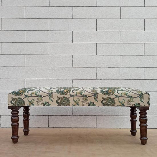 Sarah Flower Bench Cream