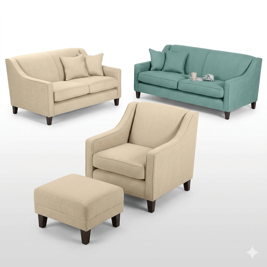 Straight line sofa design