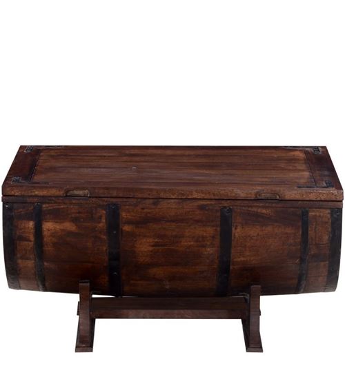 Barrel Coffee Table Walnut