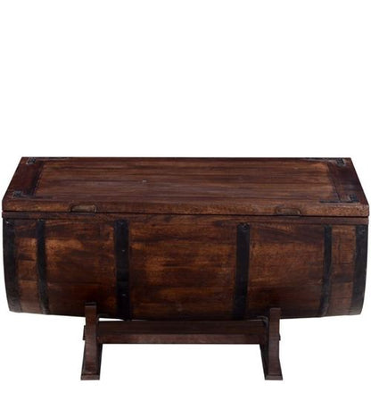 Barrel Coffee Table Walnut
