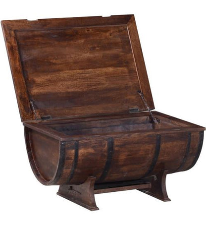 Barrel Coffee Table Walnut