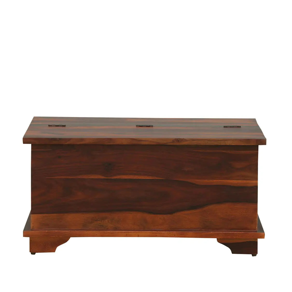 Sheesham wood nine drawer and one half open door storage Nona dune coffee table. 