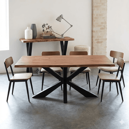 Eight seater dining table.