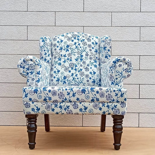 Genova Wing chair Blue