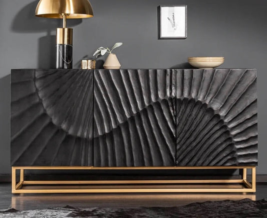 Wave sideboard 3 Door Black