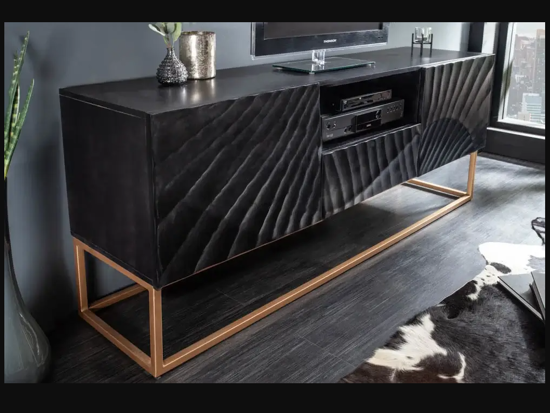 Wave tv cabinet black
