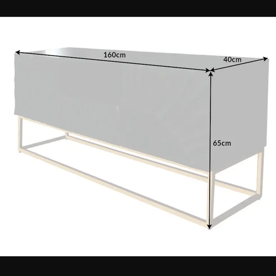 Wave tv cabinet black