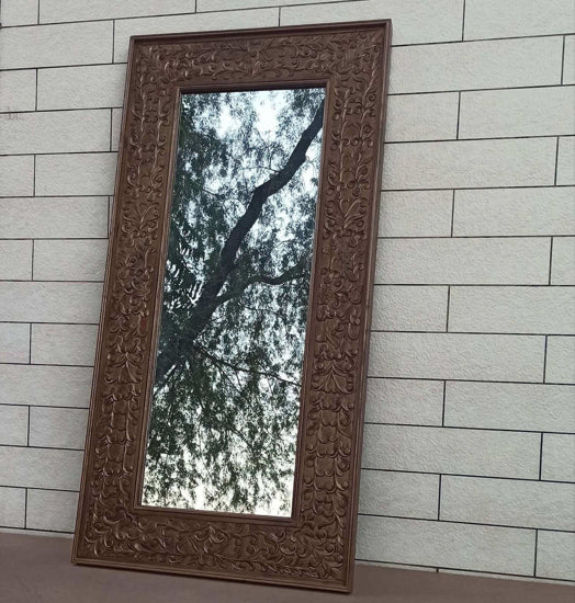 Aklavya Mirror Frame rustic