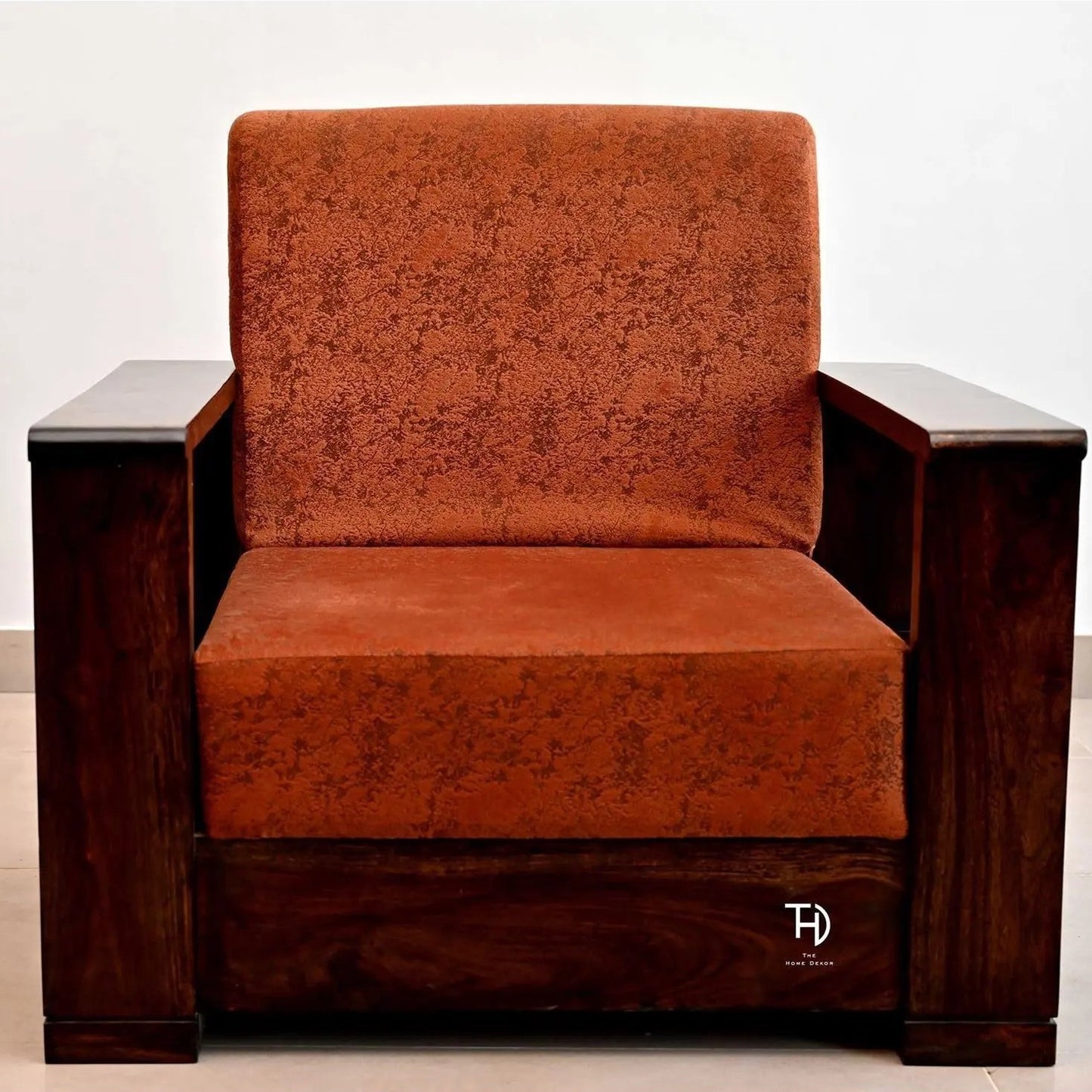 Solid Wood Magzine Sofa With Side Magzine Rack Massive Wooden Sofa Set.