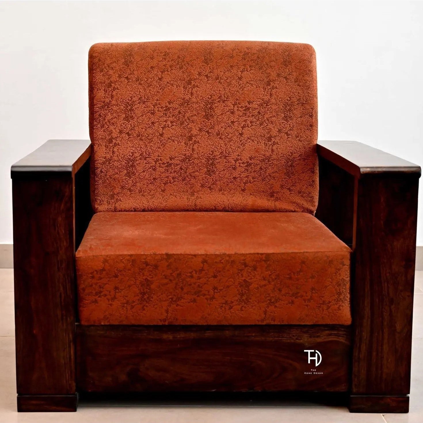 Solid Wood Magzine Sofa With Side Magzine Rack Massive Wooden Sofa Set.