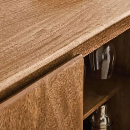 Wooden two doors Modern bar counter. 