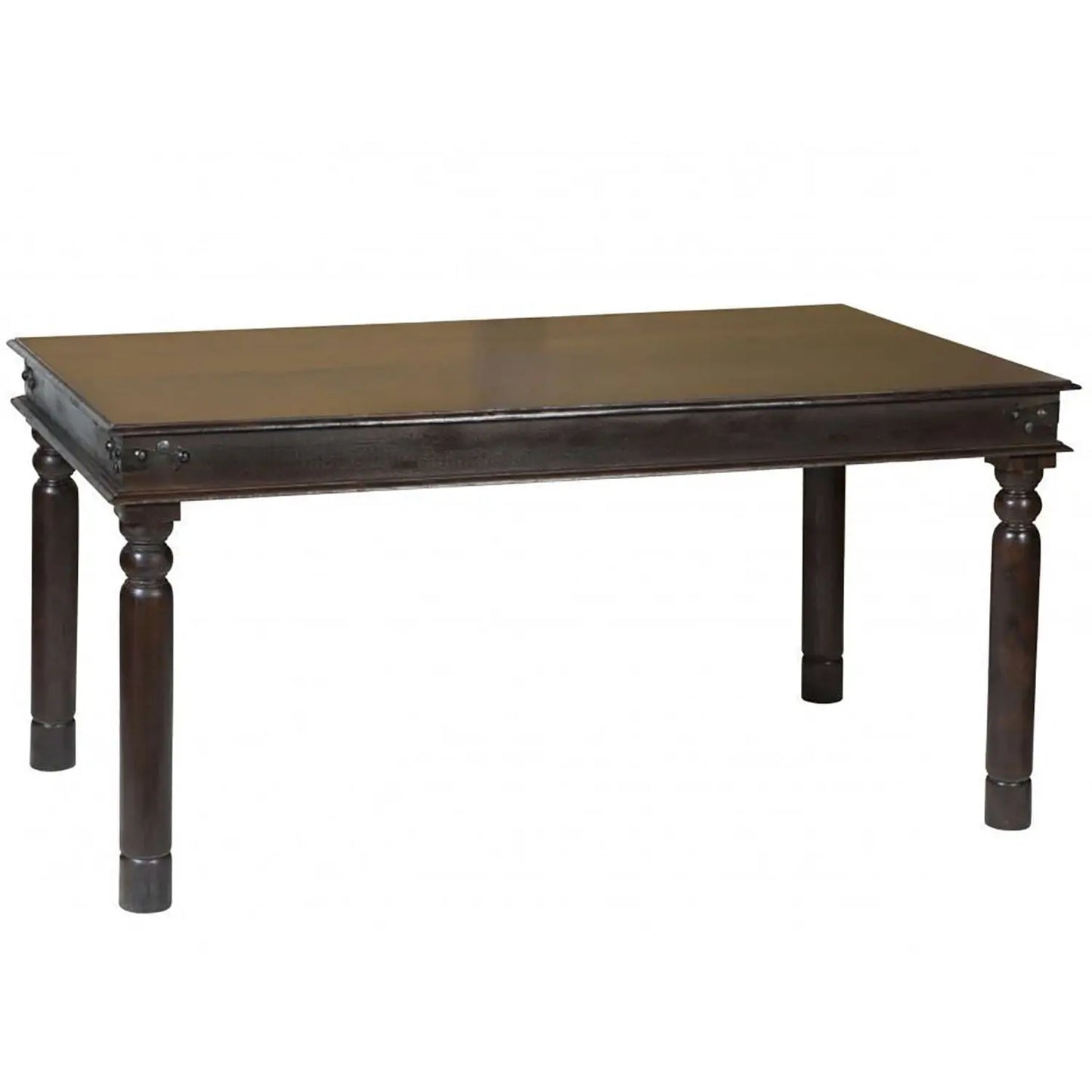 Wooden Rectangle Shape Vintage Long Dining Table. 