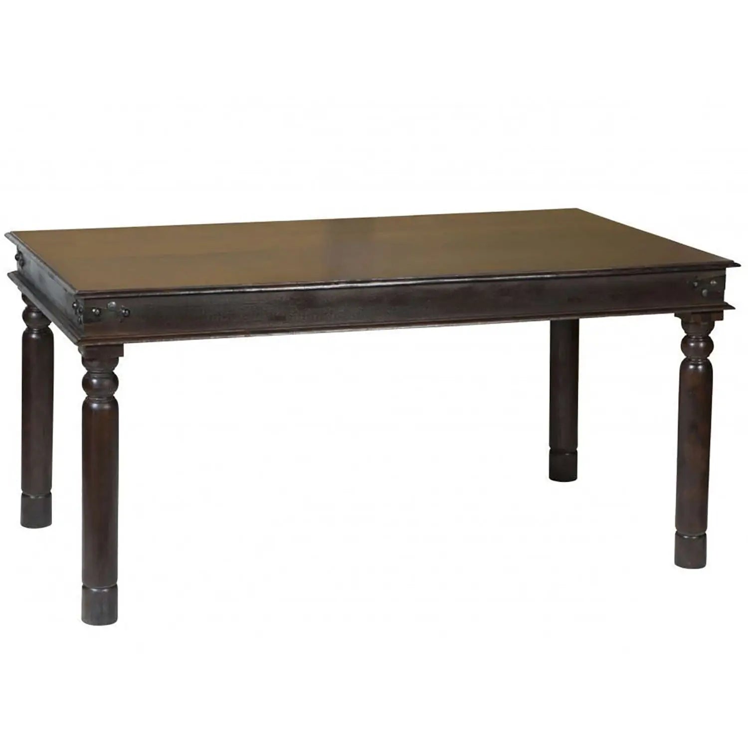 Wooden Rectangle Shape Vintage Long Dining Table. 