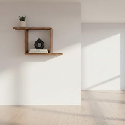 Z Shaped Wooden Wall Rack. 