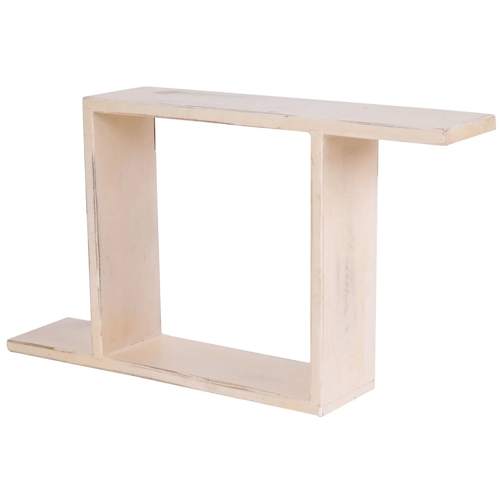 Solid Wood Wall shelf with a minimalist Z design. 