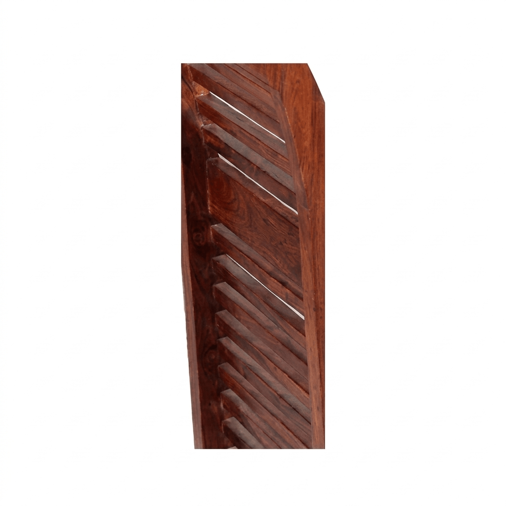 Wooden slatted shelf Aira Bench with Cushion Seat. 