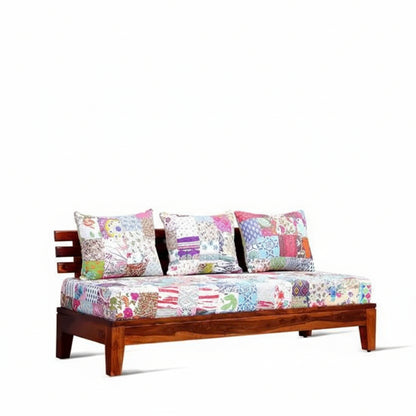 Patchwork Apropos Sofa 3 Seater Made in Sheesham Wood. Strong wooden sofa.