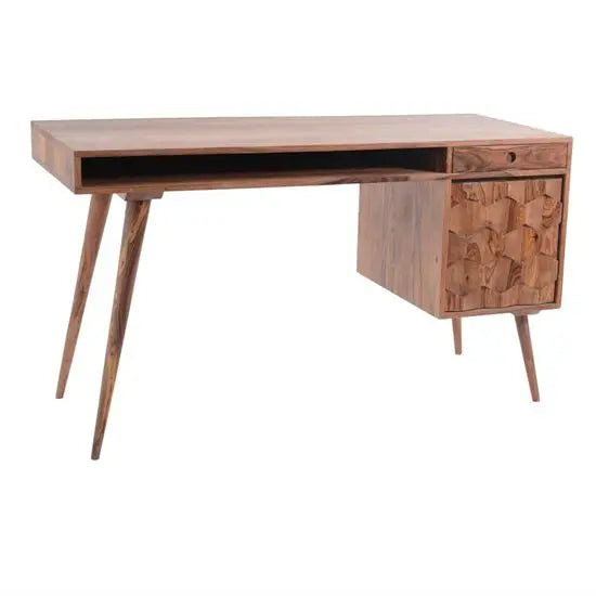 Solid Wood Two Drawer and One Open Shelf Ara Study Table.