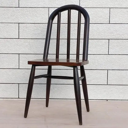Solid Sheesham Wood Round Back Aur Chair.