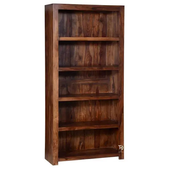 five open shelves Bangger beauty bookshelves Made in Solid sheesham wood.