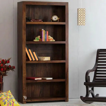 Solid wood five open shelves Bangger beauty bookshelves.