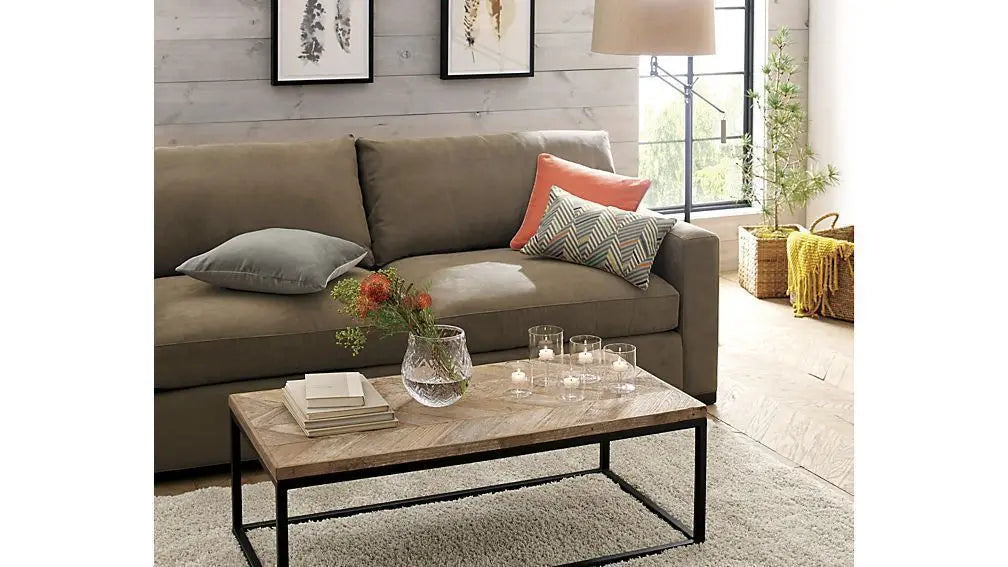 Solid wood and Metal frame Bistrona coffee table for living room. 