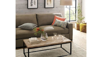 Solid wood and Metal frame Bistrona coffee table for living room. 