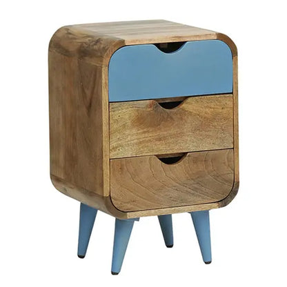 Solid Wood Three Drawer Braithwaite Bedside Table. 