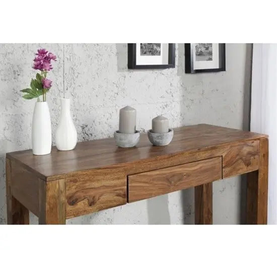 One Drawer Budget Study Table Made in Sheesham Wood 