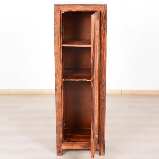 Wooden One Glass Door Almi Cabinet. 