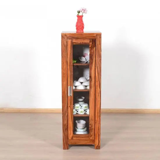 Solid Sheesham Wod One Door Almi Cabinet. 