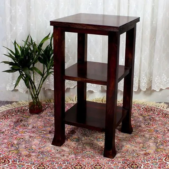 Two Shelf Caledonia Telephone Stand Made in Solid Sheesham Wood. 