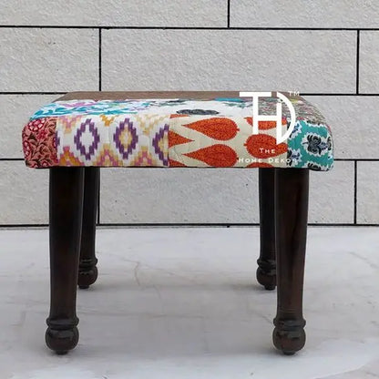 Chowki Assorted Patchwork The Home Dekor