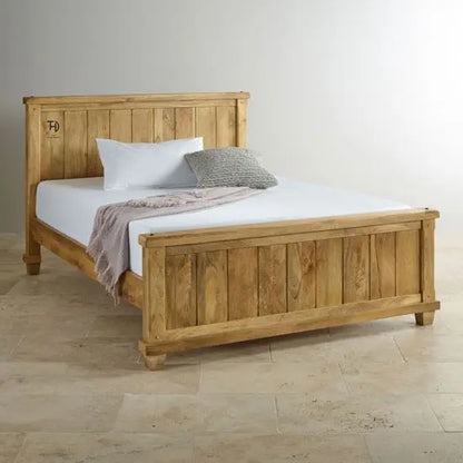 Solid Wood Devi king Size Bed. Strong Bed With Classy Design. 