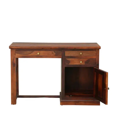 One Door Three Drawer Drag Study Desk Made in Solid Sheesham Wood. 