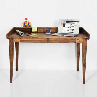 Two Big and One Small Drawer Dune Kristina Desk Made in Solid Sheesham Wood. 