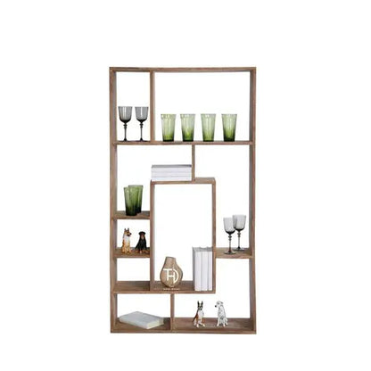 Solid Sheesham Wood Open Shelf Nona Duscky Display cum Room Divider. Also Use in Kitchen to Keeps Glass item. 