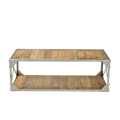 Wooden One shelf Fiona coffee table with metal frame.