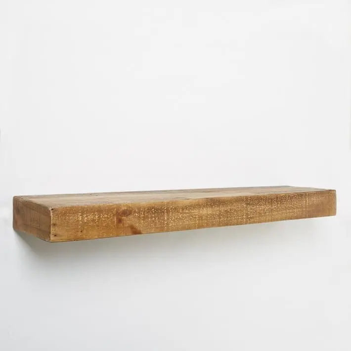 Solid mango wood Hagan distress Wall rack in distress mango natural finish. 