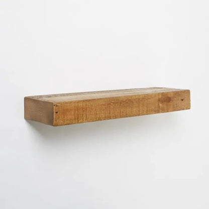 Mango wood Hagan distress Wall rack in distress mango natural finish. 