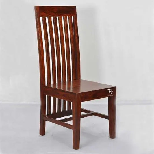 Solid Wood Flat Seat Harry Dining Chair Finish in Honey. 