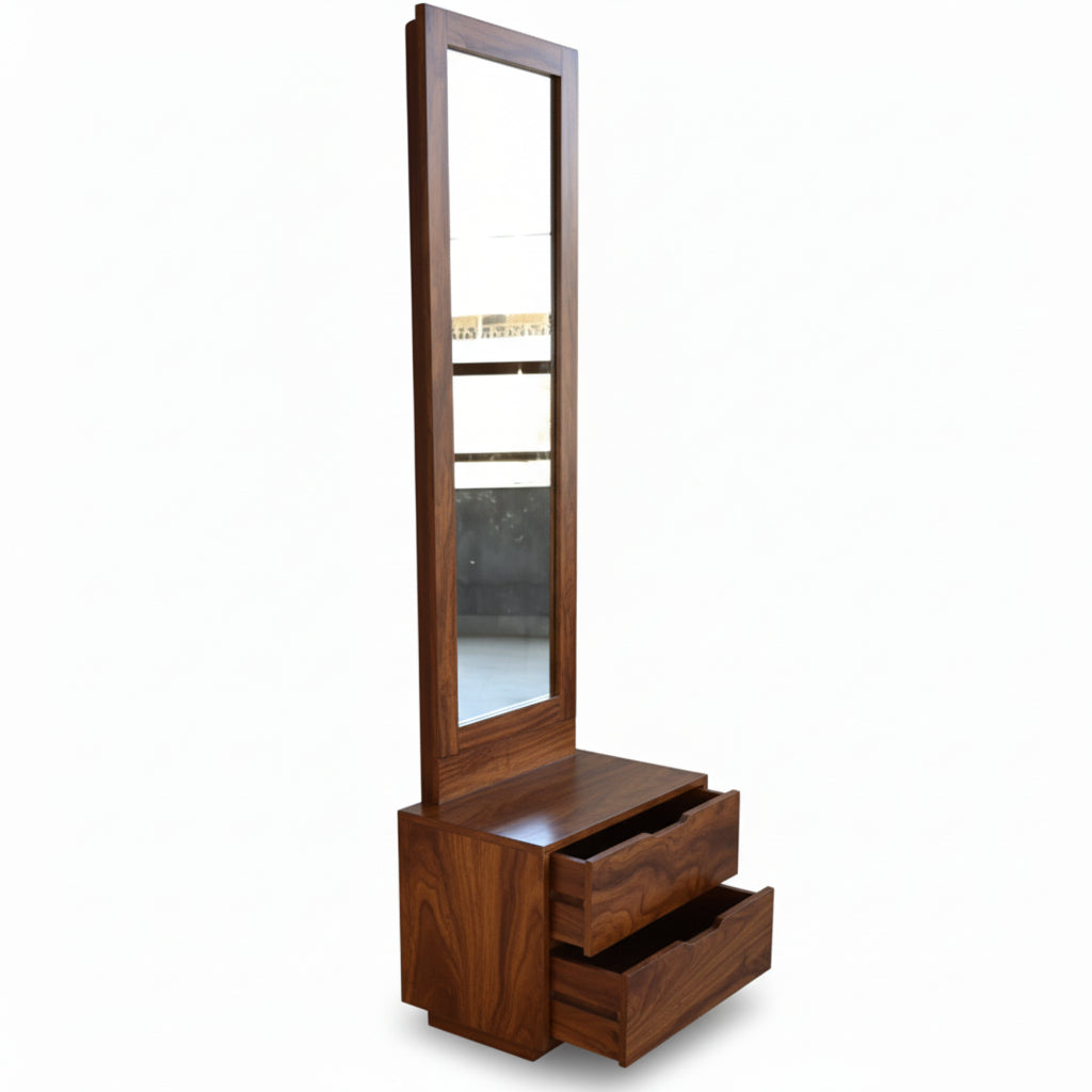 Solid Wood Two Drawer and Without Storage Mirror Harry Dressing Table.