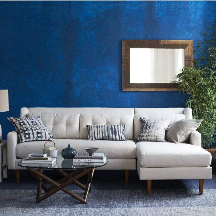 Modern Solid wood Herman L shape sofa. 