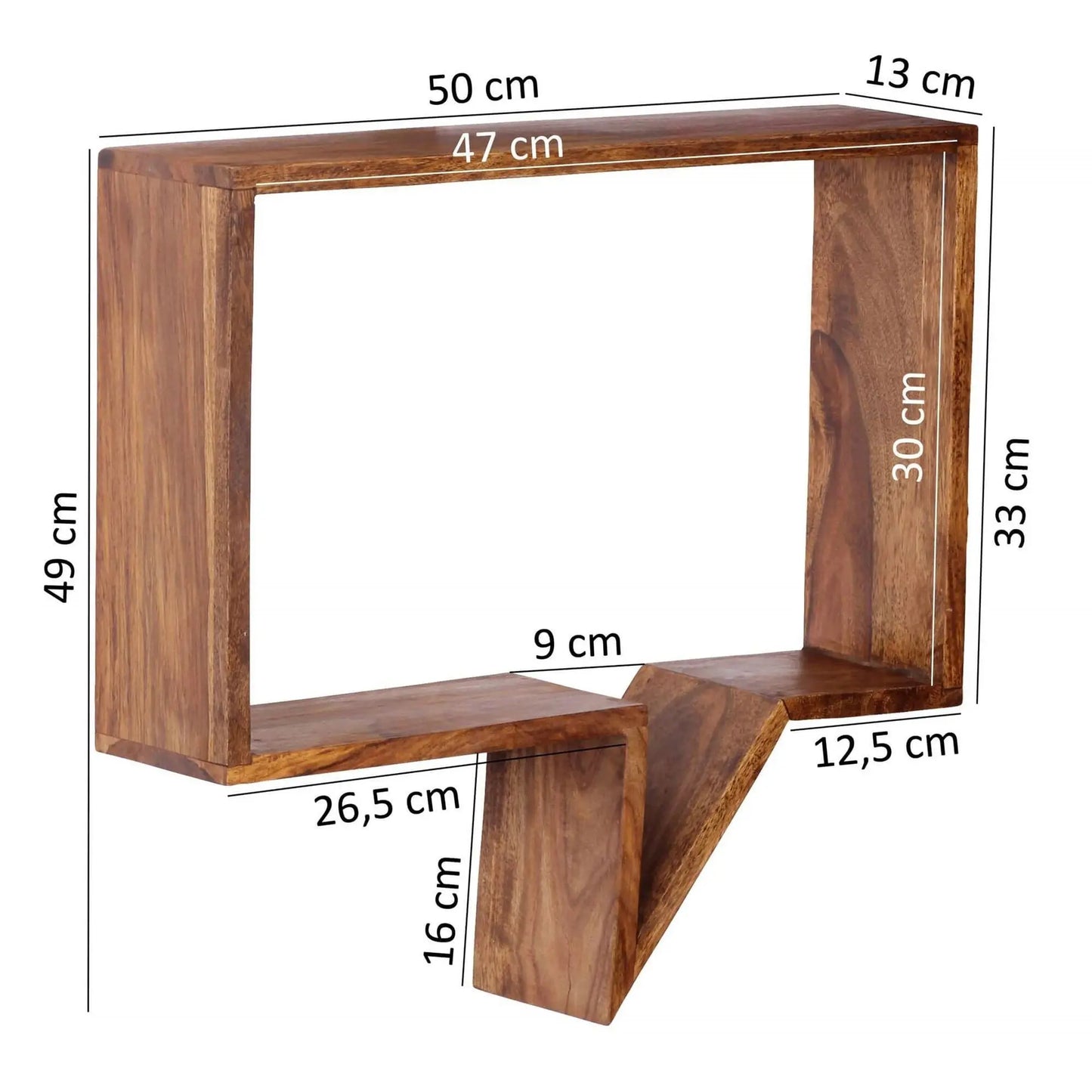 Sheesham wood Hesper wall shelf set of 2 pcs.