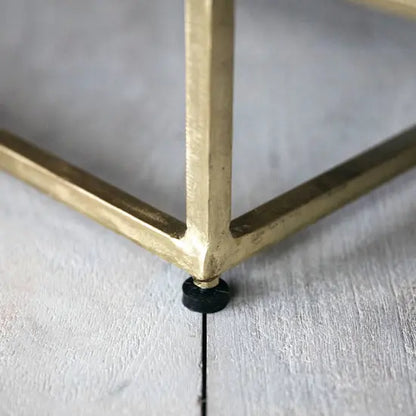 Metal Frame Two Drawer Hopton Bedside. 