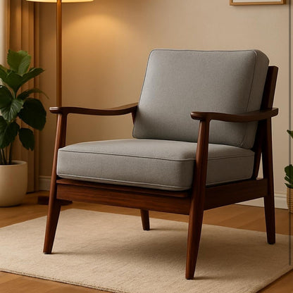 Solid sheesham wood Huxley Accent Chair. 
