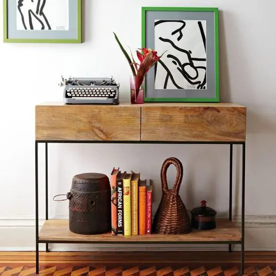 industrial console table 