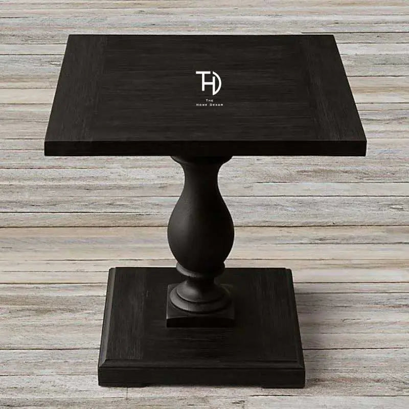 Square Design WIth Hand Crafted Legs Kaamakshi Side Table Made in Solid Mango Wood. 